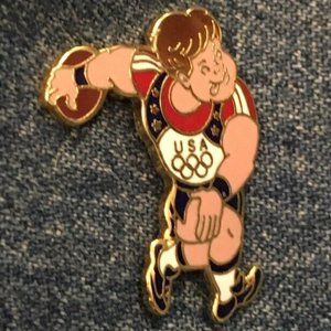 Discus Olympic Pin ~ 1988 Seoul ~ from Hanna-Barbera Olympikids Collection